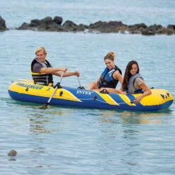 BATEAU GONFLABLE INTEX CHALLENGER 3 + 2 RAMES + GONFLEUR -Kayak Libre Magasin bateau gonflable intex challenger 3 2 rames gonfleur 2