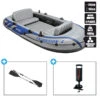 BATEAU GONFLABLE INTEX EXCURSION 4 + 2 AVIRONS + GONFLEUR -Kayak Libre Magasin bateau gonflable intex excursion 4 2 avirons gonfleur