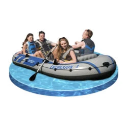 BATEAU GONFLABLE INTEX EXCURSION 4 + 2 AVIRONS + GONFLEUR -Kayak Libre Magasin bateau gonflable intex excursion 4 2 avirons gonfleur 3