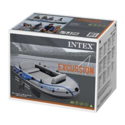 BATEAU GONFLABLE INTEX EXCURSION 4 + 2 AVIRONS + GONFLEUR -Kayak Libre Magasin bateau gonflable intex excursion 4 2 avirons gonfleur 6