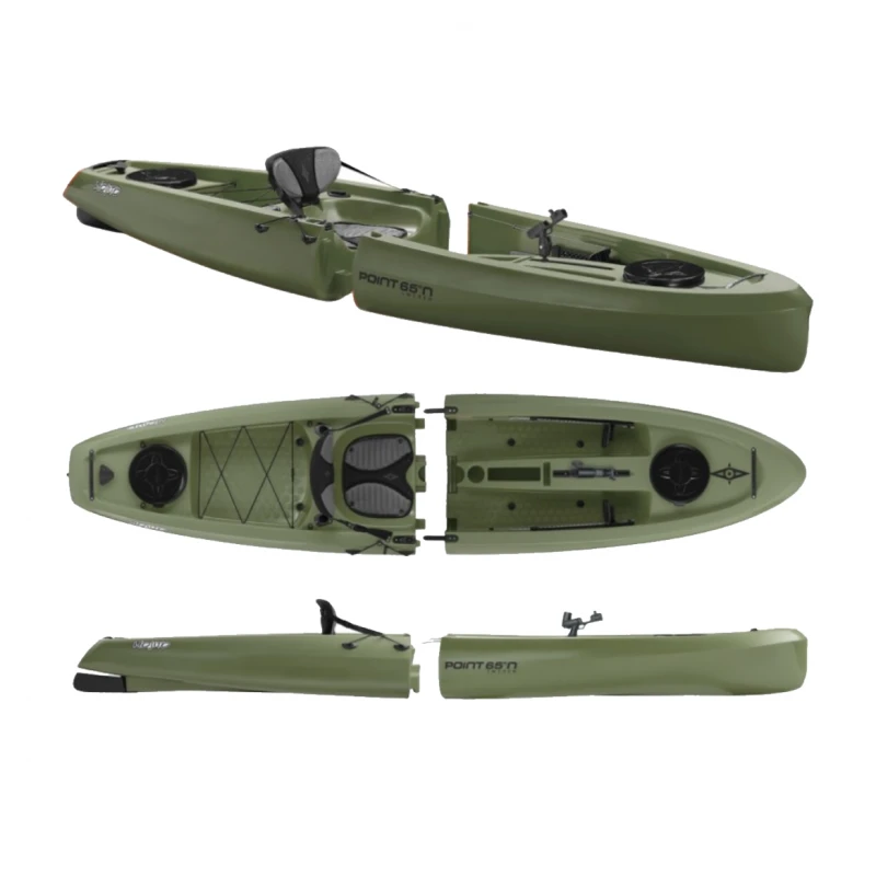 Kayak Modulable Point 65 Mojito SOLO Angler Peche Vert 4 Kayak Modulable Point 65 Mojito SOLO Angler Peche Vert – Image 2