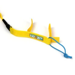 LEASH DE SUP HOWZIT COIL JAUNE/BLEU 9' -Kayak Libre Magasin leash de sup howzit coil jaune bleu 9 1 4