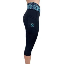 Leggings 3/4 ActiV Noir Gris Femme VAIKOBI -Kayak Libre Magasin leggings 3 4 activ noir gris femme vaikobi 2