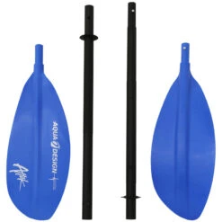 PAGAIE KAYAK AQUADESIGN ATTAK 4 PARTIES 220CM Bleu -Kayak Libre Magasin pagaie kayak aquadesign attak 4 parties 220cm bleu 3