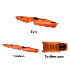 SECTION SUPPLEMENTAIRE POINT 65°N AIRSEAT MARTINI GTX ORANGE -Kayak Libre Magasin section supplementaire point 65n airseat martini gtx orange 3