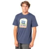 T-SHIRT RIP CURL DESTINATION ANIMALS BLEU MARINE -Kayak Libre Magasin t shirt rip curl destination animals bleu marine