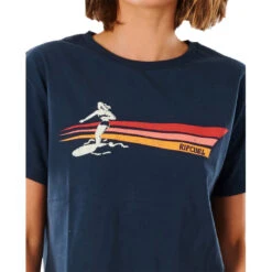 T-SHIRT RIP CURL GOLDEN STATE CROP BLEU MARINE FEMME -Kayak Libre Magasin t shirt rip curl golden state crop bleu marine femme 3